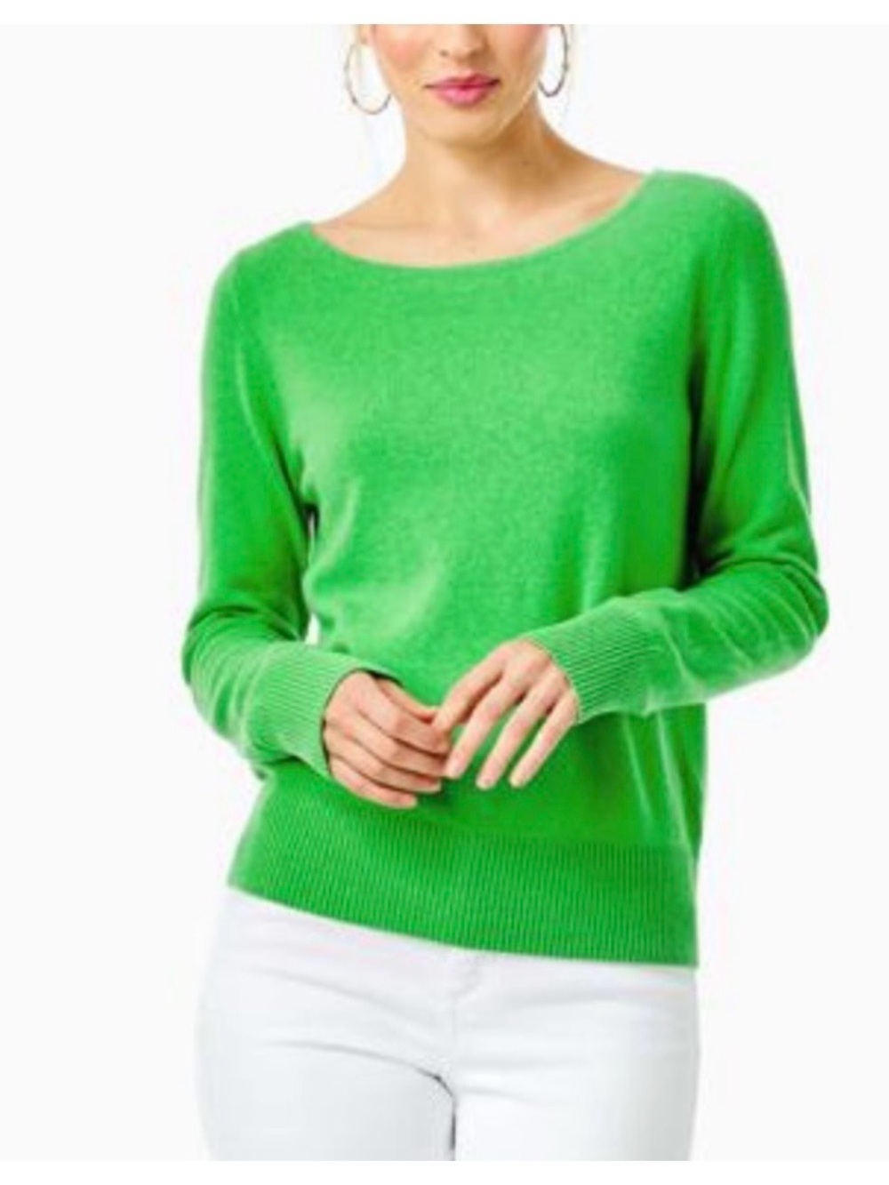 Lilly Pulitzer fairley green cashmere sweater small